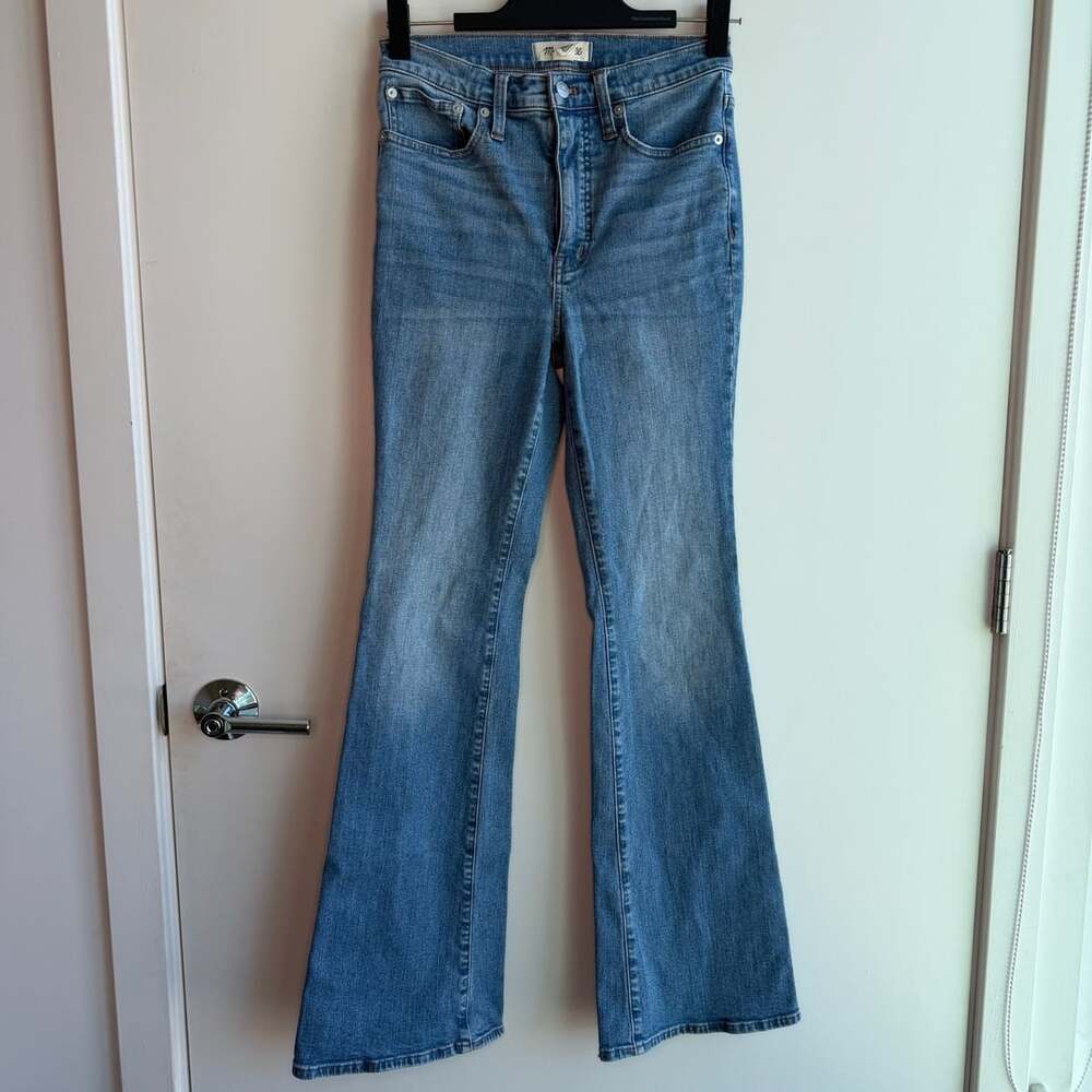 Madewell Skinny Flare Jeans Size 26 Blue Denim Wash
